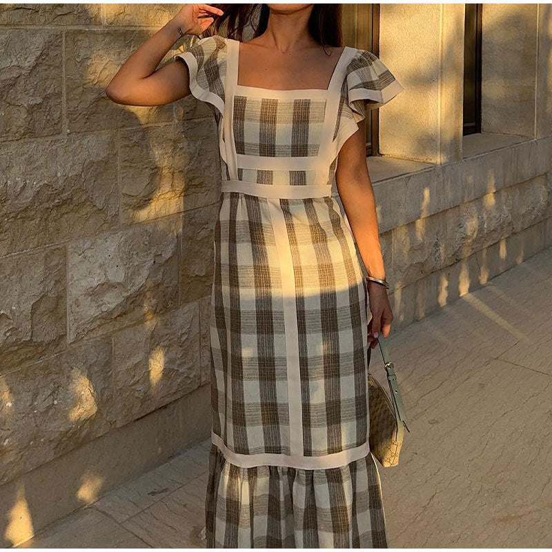 Alina® | Elegant checked dress