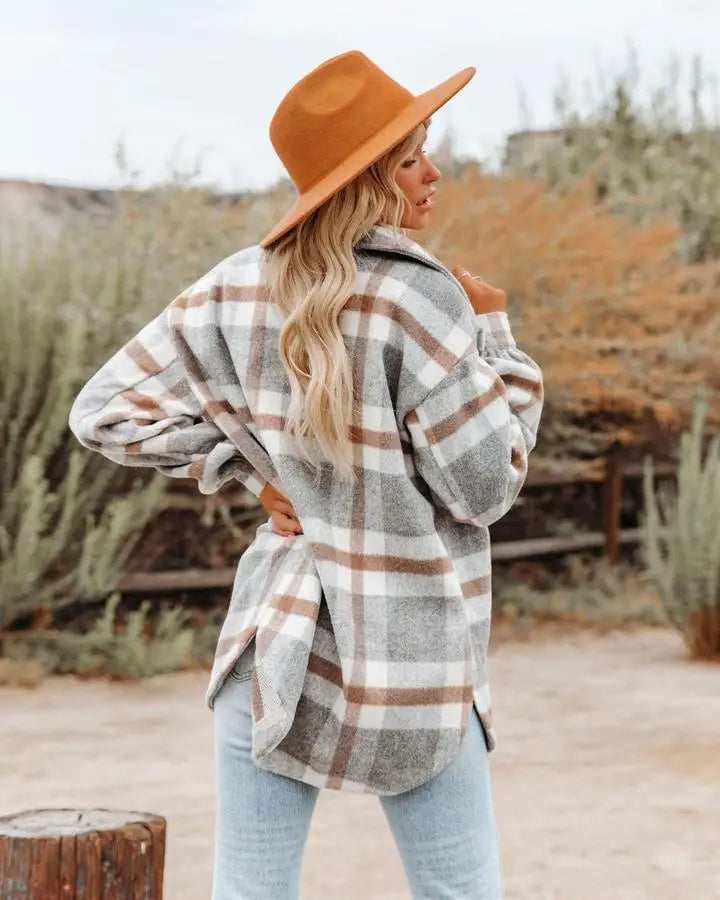 Amparo | Casual, rustic checked shirt for women