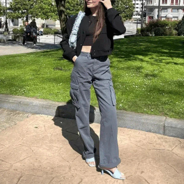 Beileag® | High-Waisted Cargo Jeans For Women