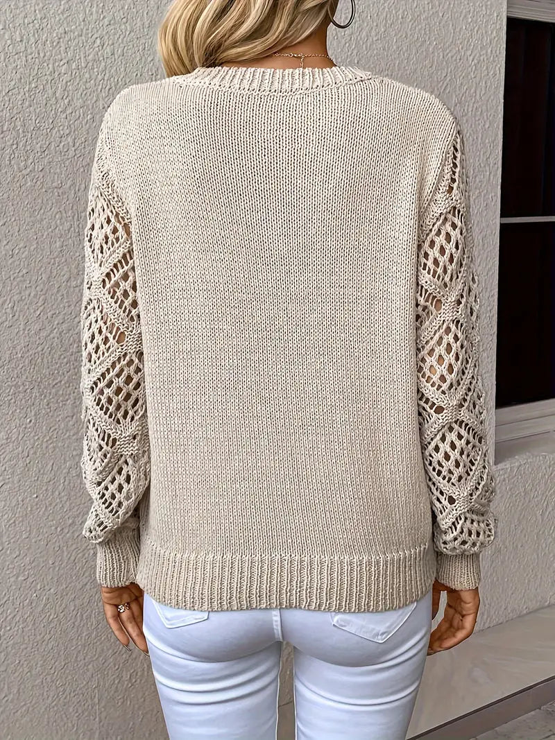 Adriana® | Knitted sweater with lace details