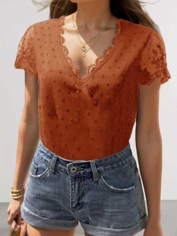 Anuncia® | Summer Blouse With V-Neck