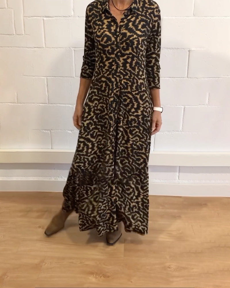 Claudia® | Elegant maxi dress with long sleeves