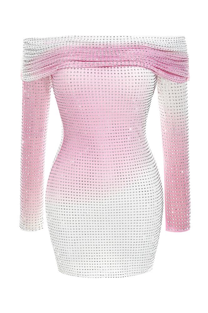 Carolina® | Printed mini dress with rhinestones