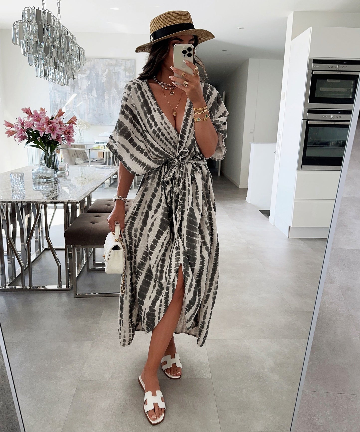 Angela® | Kimono Bliss Snake Schwarz
