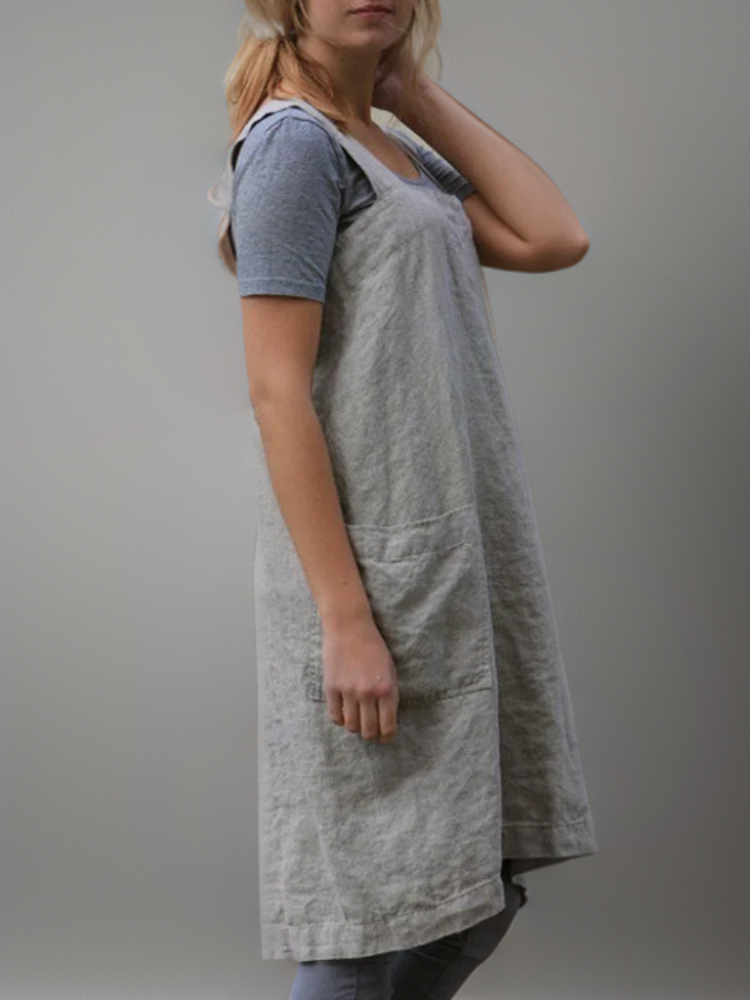 Delia® | Simple apron with crossed straps