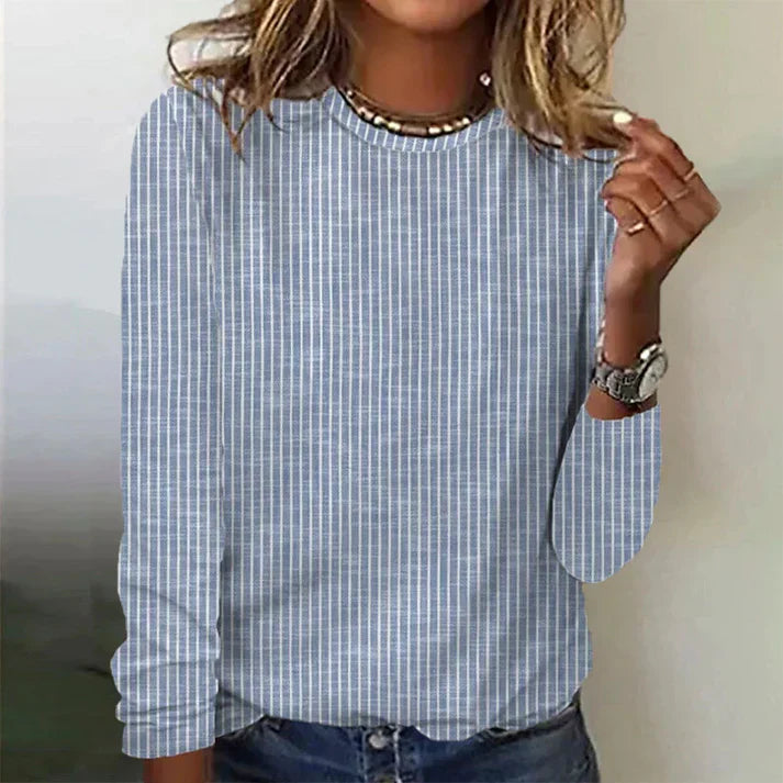 Anna® | Striped knitted sweater for women