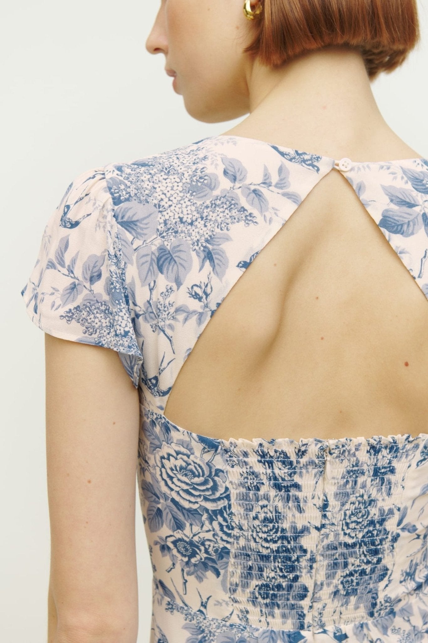 Dafne® | Printed flared midi dress with cutouts