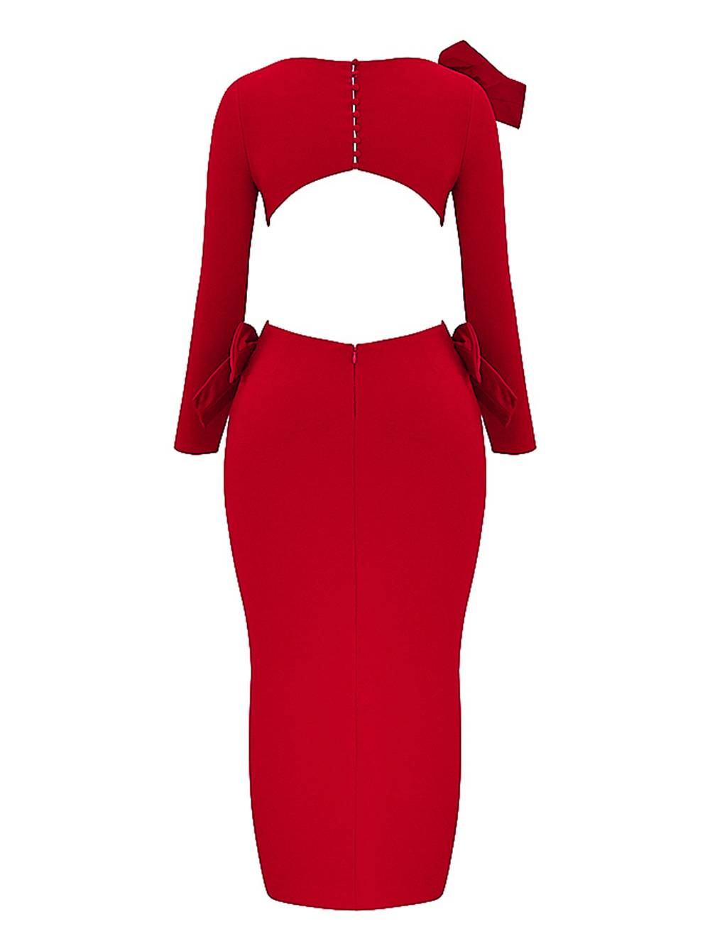 Anastasia® | Elegant cotton dress with red bow