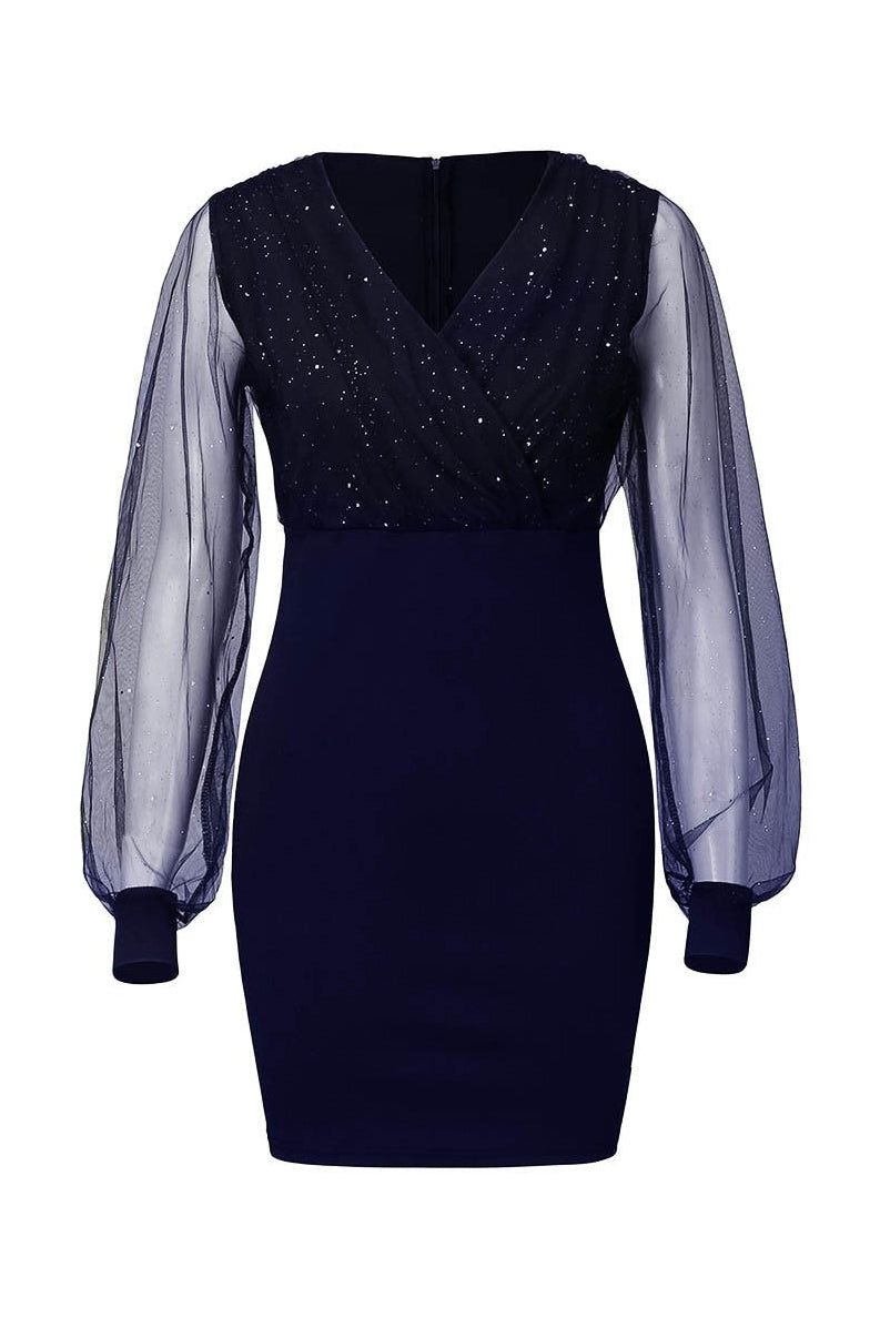 Bianca® | Short dress Lucy with shine and transparency