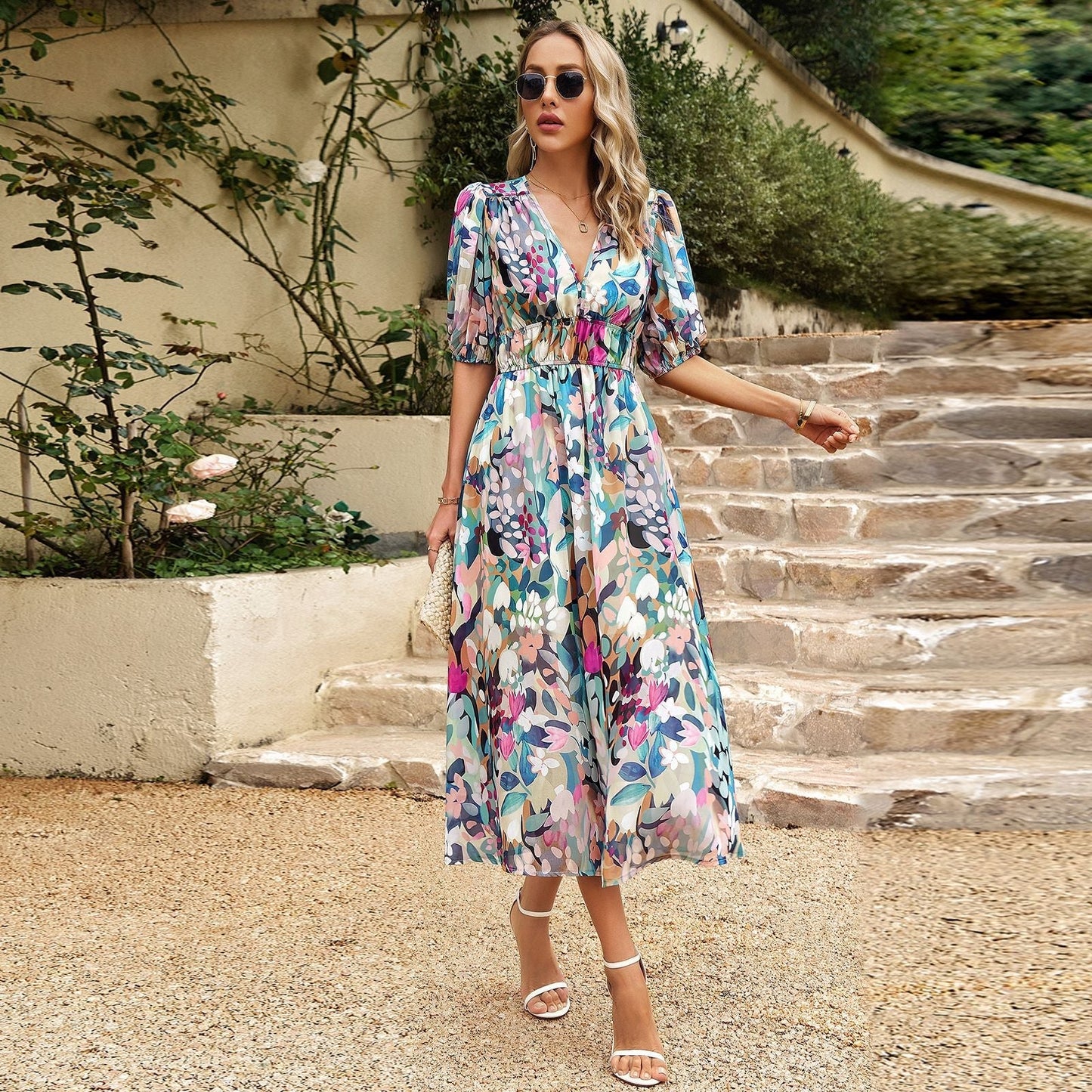 Brynhild® | Camilla midi dress with print
