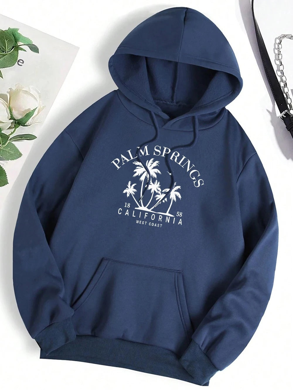 Carla® | Oversized hooded sweatshirt with smile print