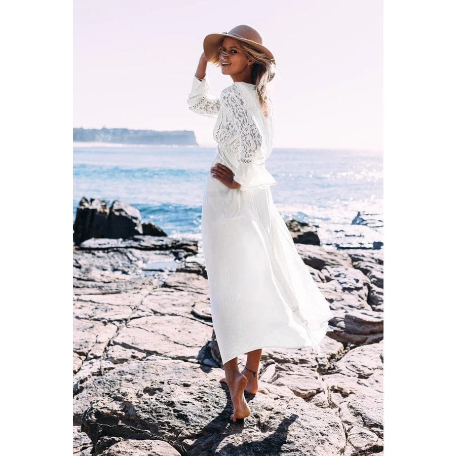Carys® | Maxi White Ibiza Beach Dress