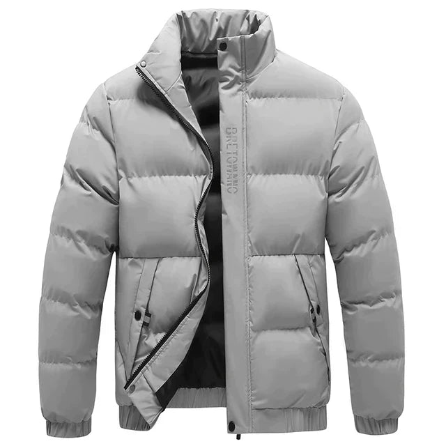 Omar | Men's Stand Collar Zip-Up Puffer Jacket