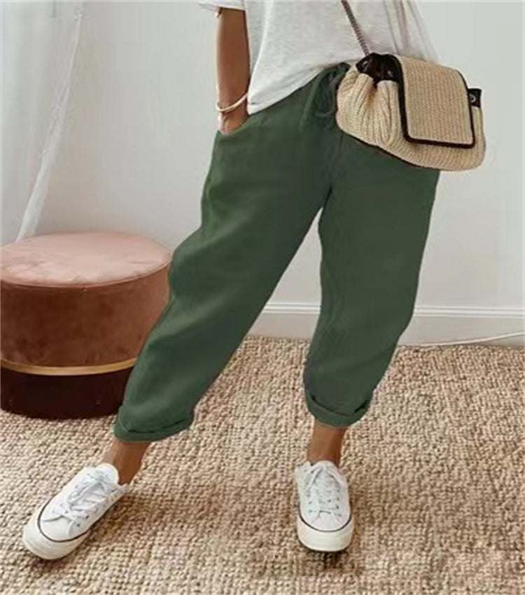 Ariadna® | Elegant trousers made of cotton and linen