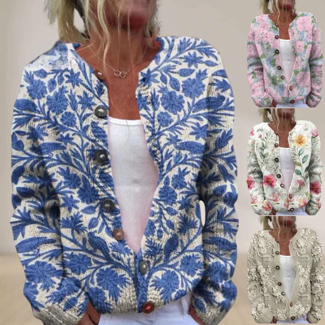 Dafne® | STYLISH FLORAL CARDIGAN
