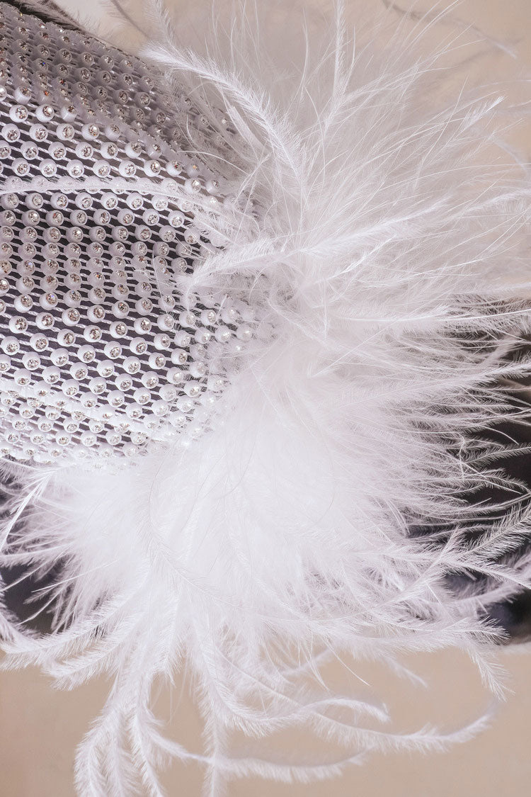 Alice® | Sparkling mini dress with feather sleeves
