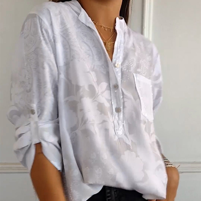 Annalisa® | Embellished Pocket Blouse