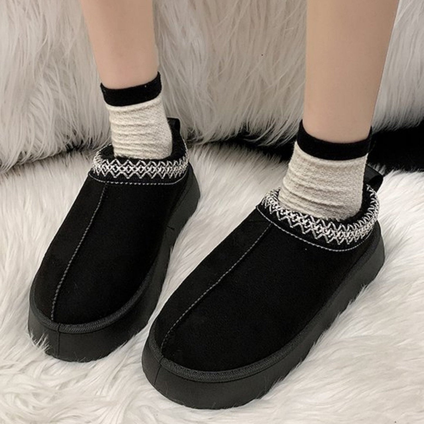 Alba | Warm snow boots with thick sole