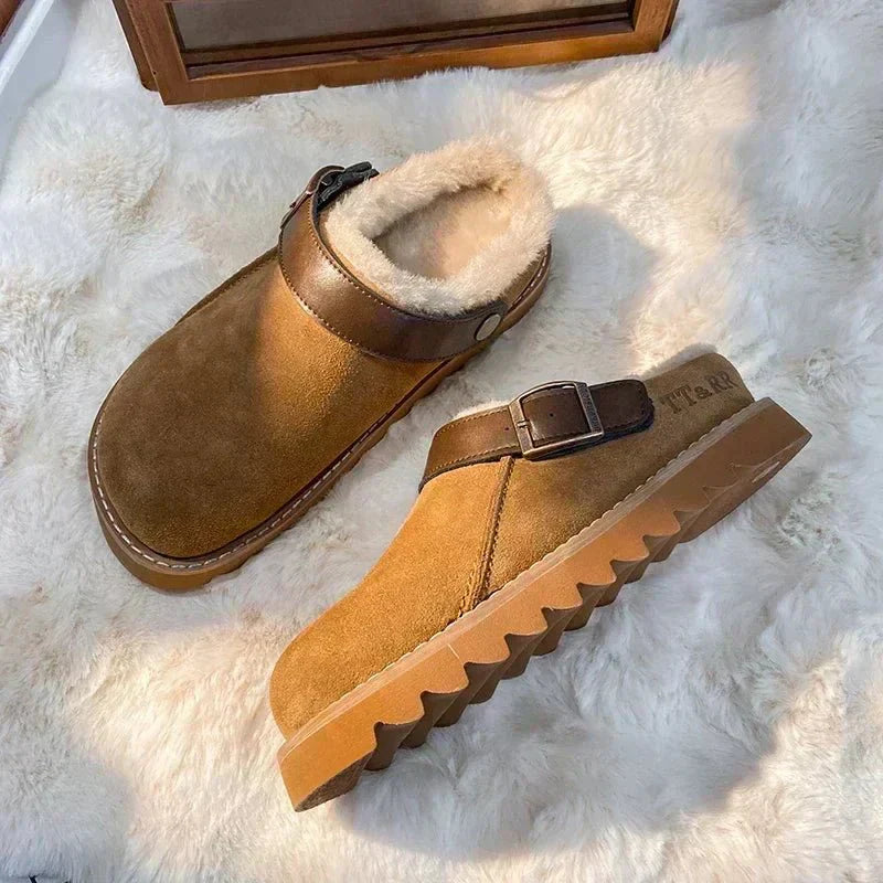 Brenda | Warm clogs with white footbed