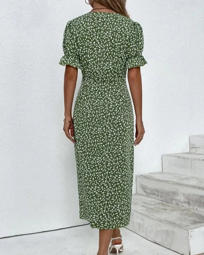 Camila® | Women'S Floral Dress With Short Sleeves