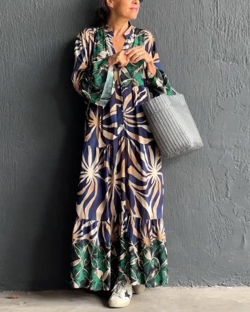 Blanca® | Loose, printed holiday dress