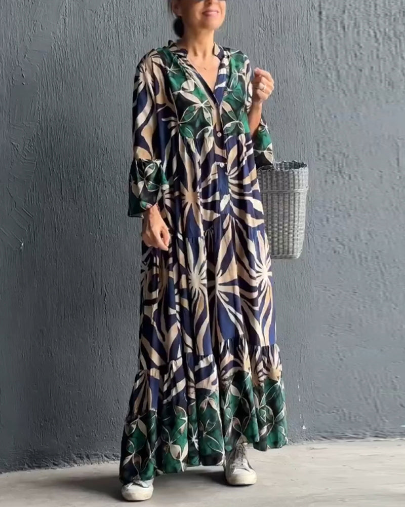 Blanca® | Loose, printed holiday dress
