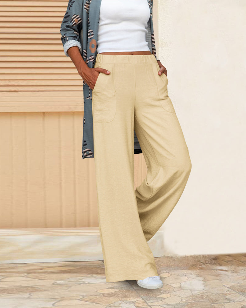 Elizabeth® | Solid high waist trousers