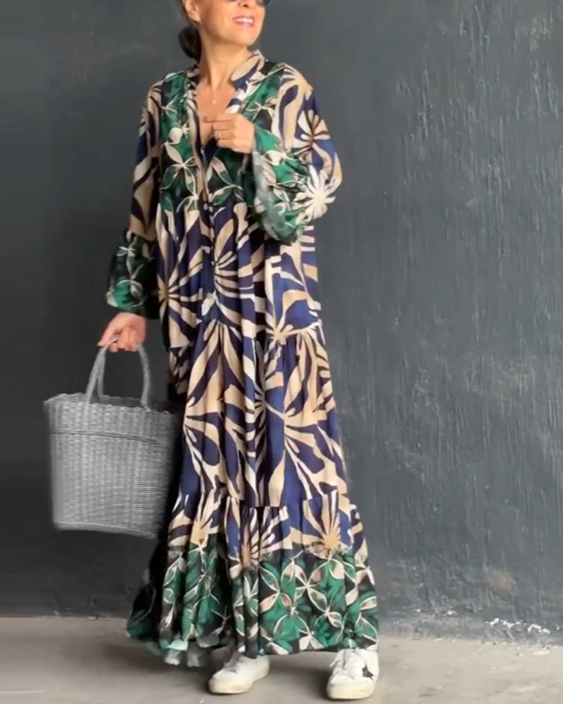 Blanca® | Loose, printed holiday dress
