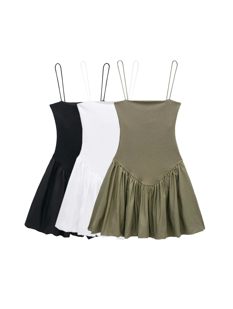 Custodia® | Popelin-Minidress Mit Puff��rmeln