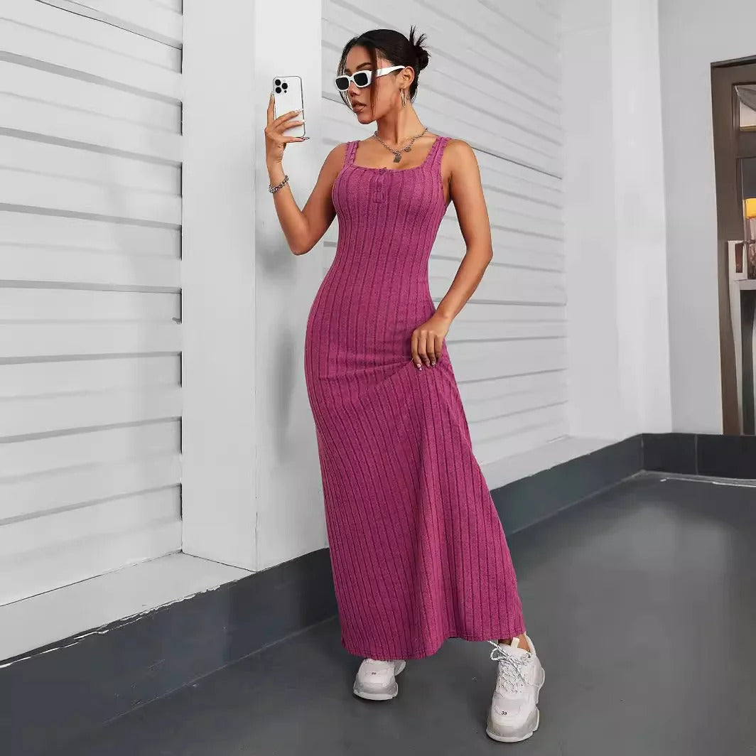 Brianna® | Sleeveless ribbed dress