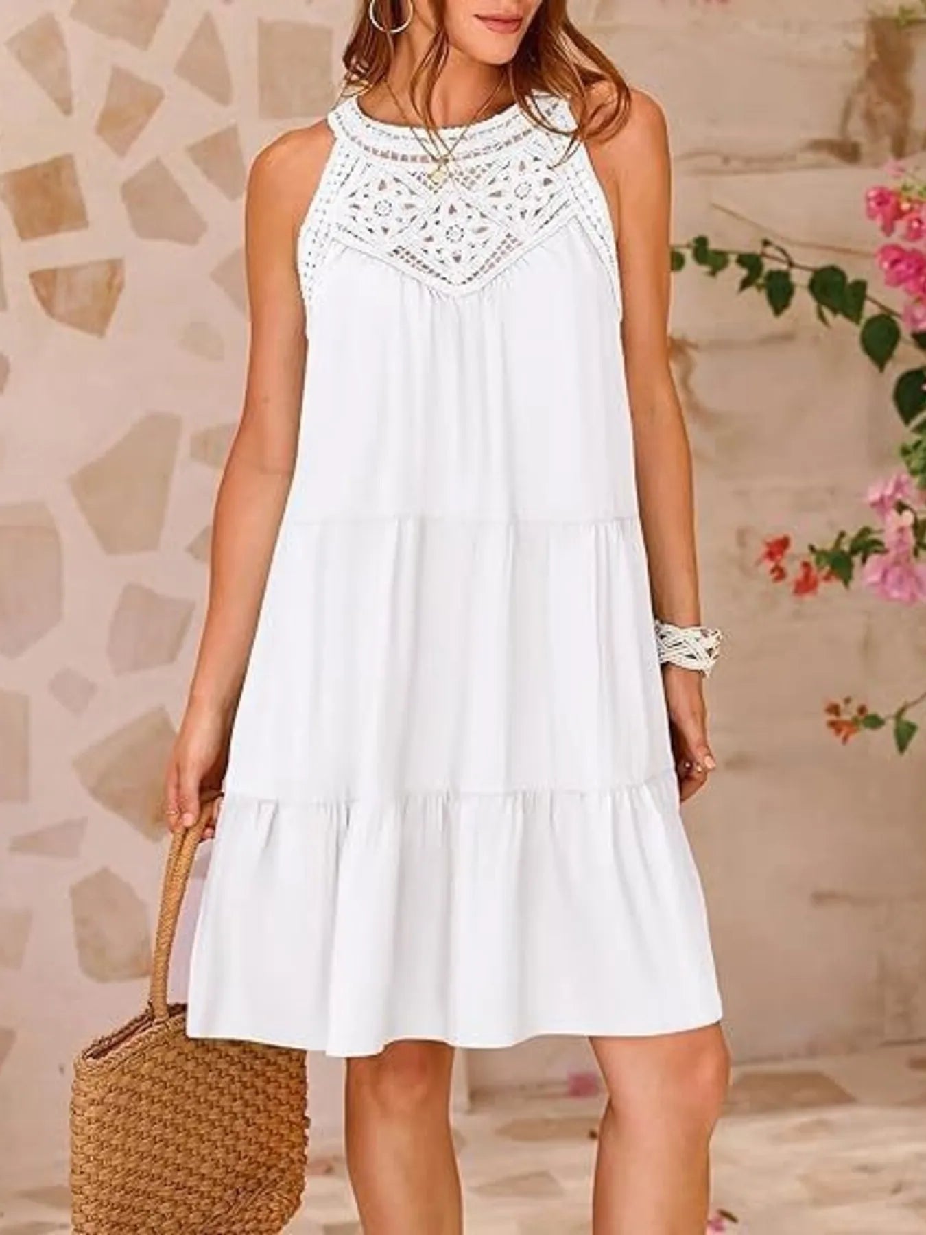 Desiree® | Sleeveless Lace Mini Dress