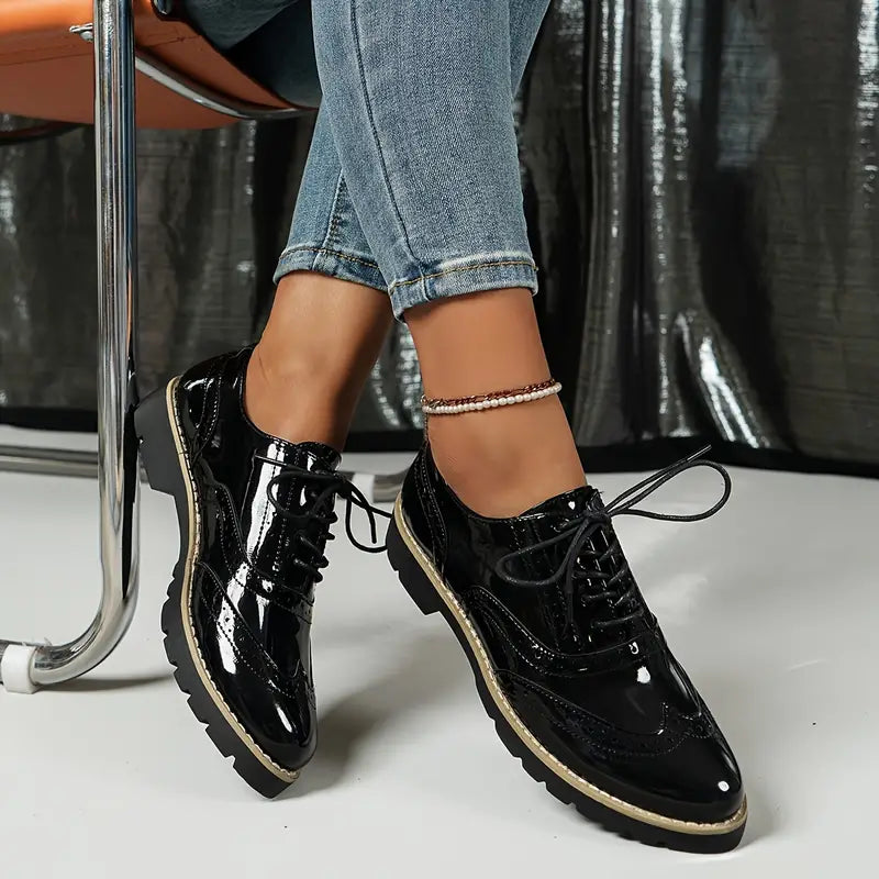 Alejandra® | Shiny leather shoes