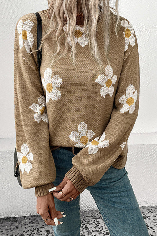 Celia® | New autumn and winter fashionable long-sleeved jacquard sweater