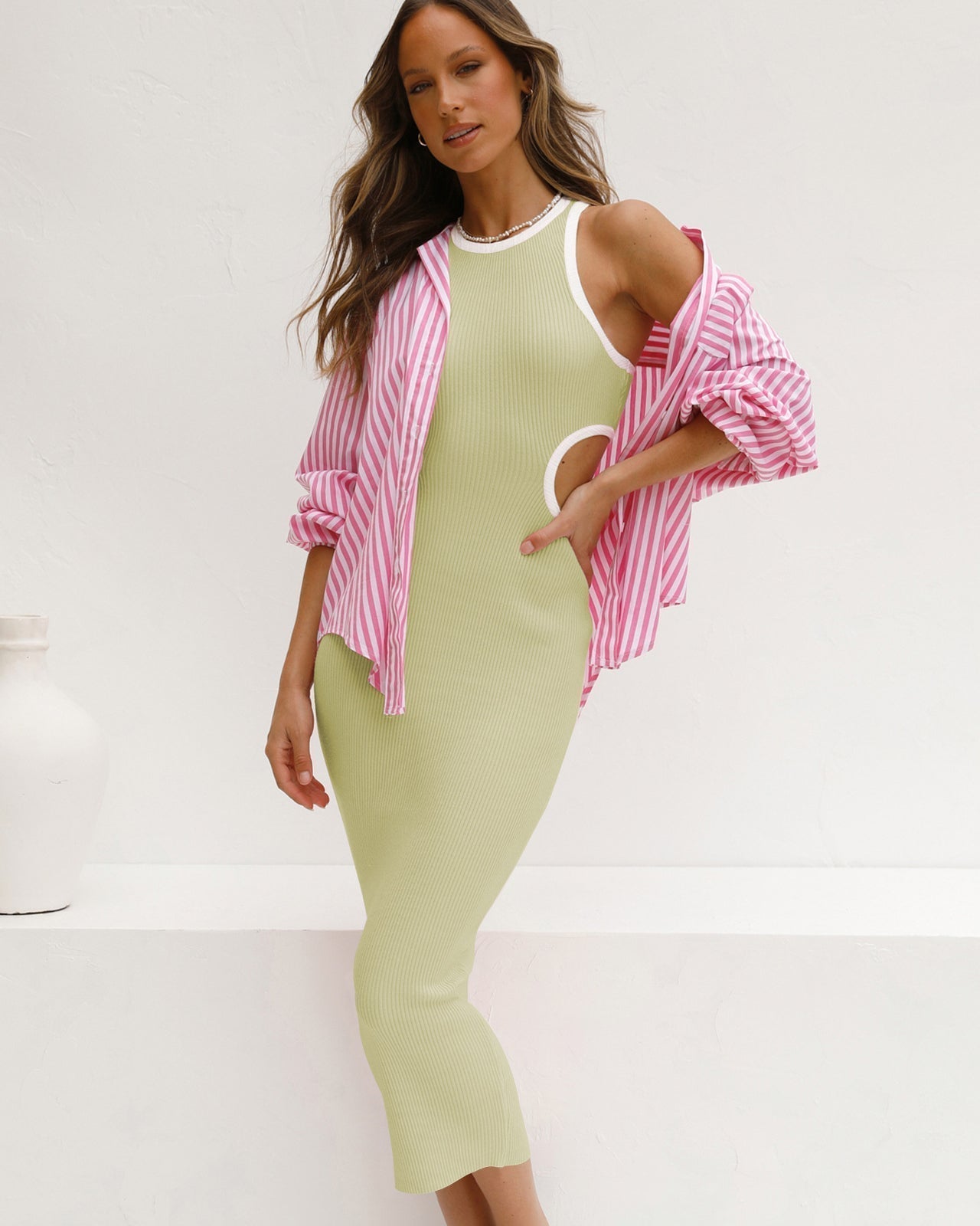 Agustina® | Kendall cutout mesh bodycon dress