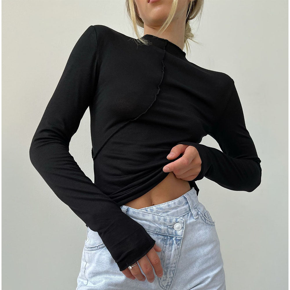 Carina® | High-necked long-sleeved blouse from Doux