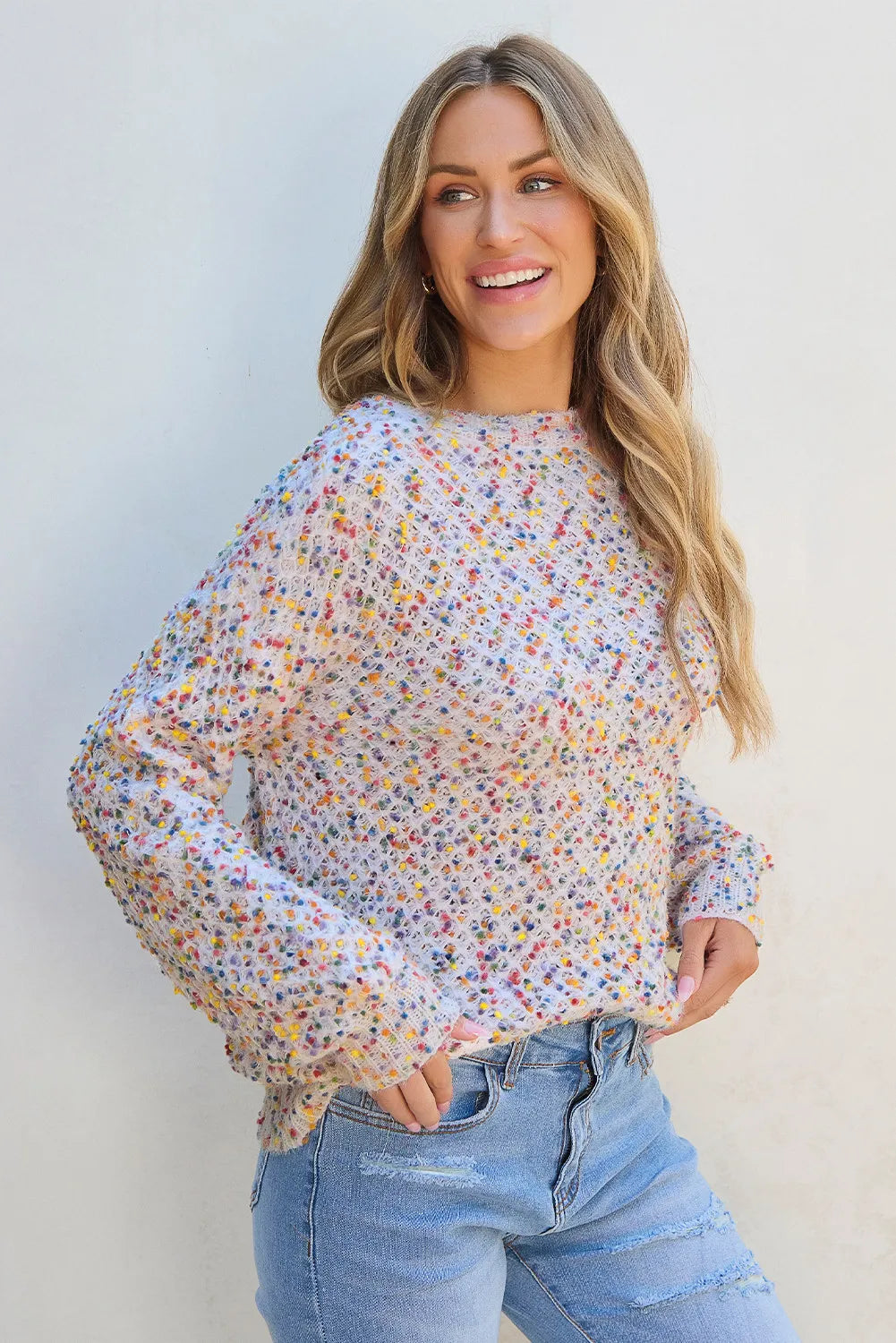 Claudia® | Crew neck sweater with long sleeves