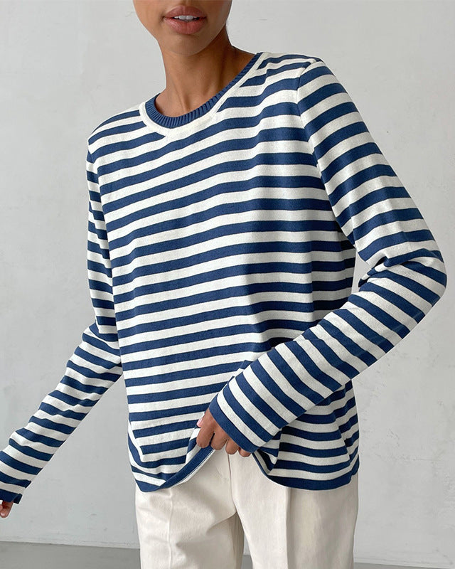 Carmen® | Striped long sleeve blouse for women