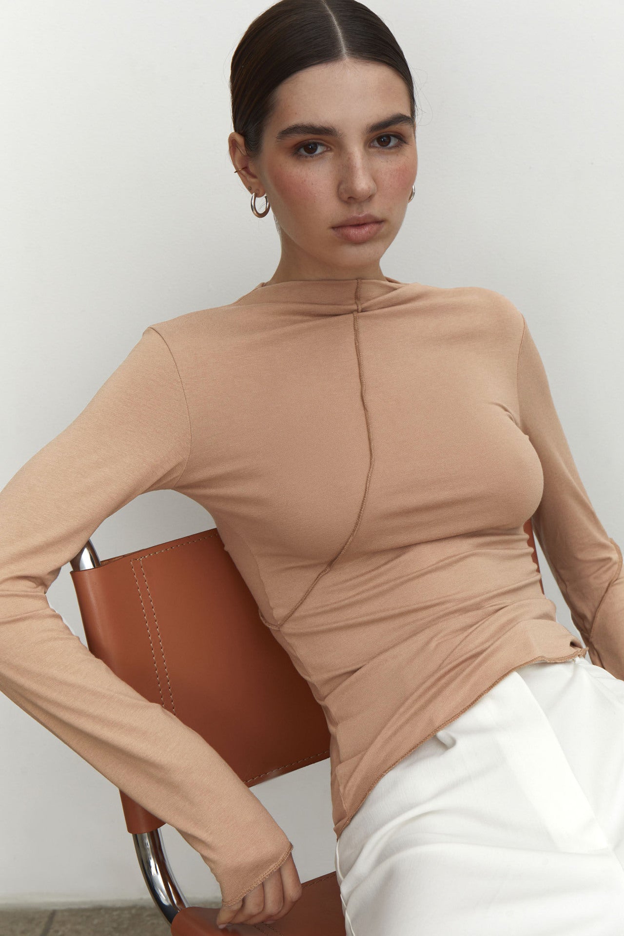 Carina® | High-necked long-sleeved blouse from Doux