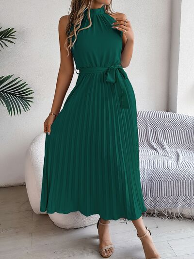 Amelie® | Greek pleated dress with tie waist