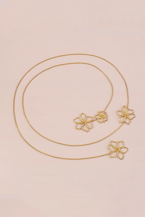 Ariadna® | Flower metal chain necklace