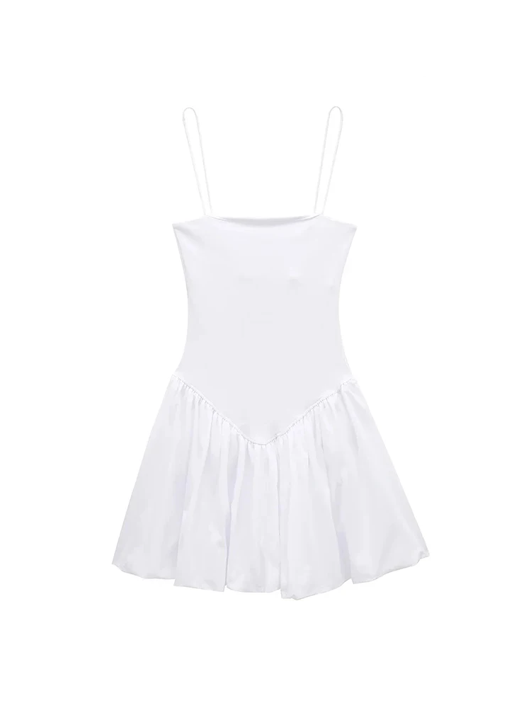 Custodia® | Popelin-Minidress Mit Puff��rmeln