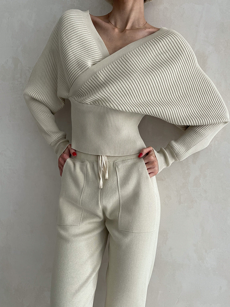 Ava® | Jenni off shoulder top and pants set