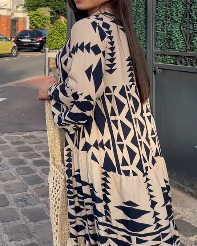Dahlia® | Long dress with buttons