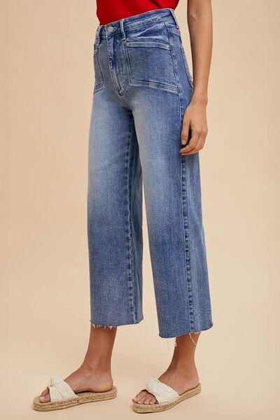 Cristina® | High-waisted, wide-leg jeans
