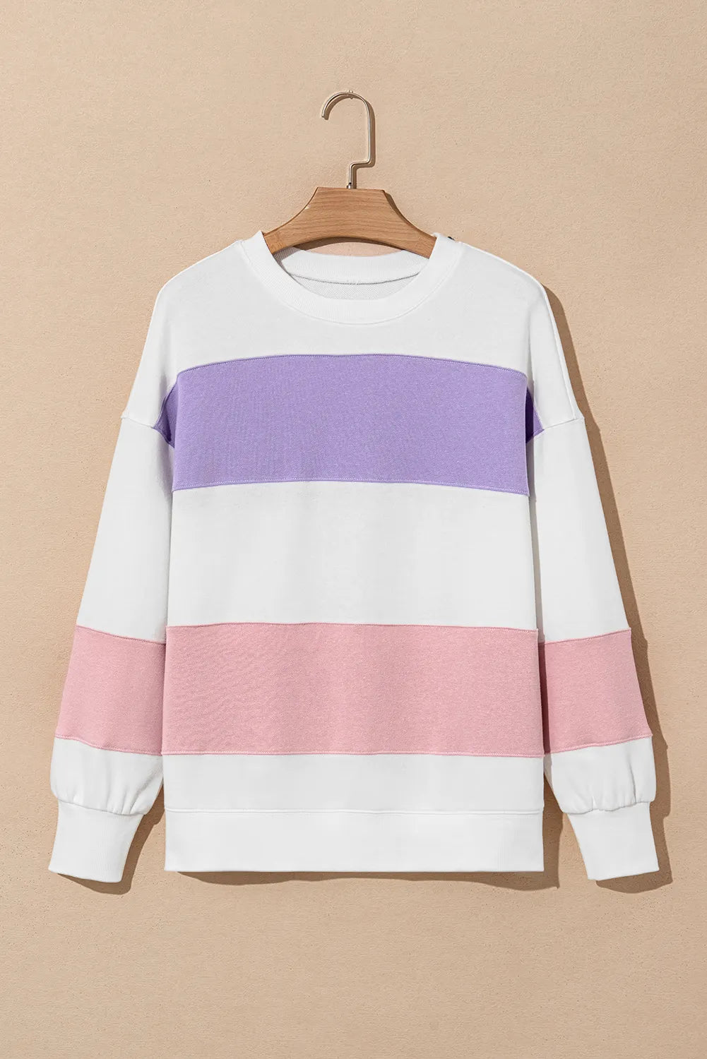 Anya® | Color block sweatshirt with a crew neck and long sleeves