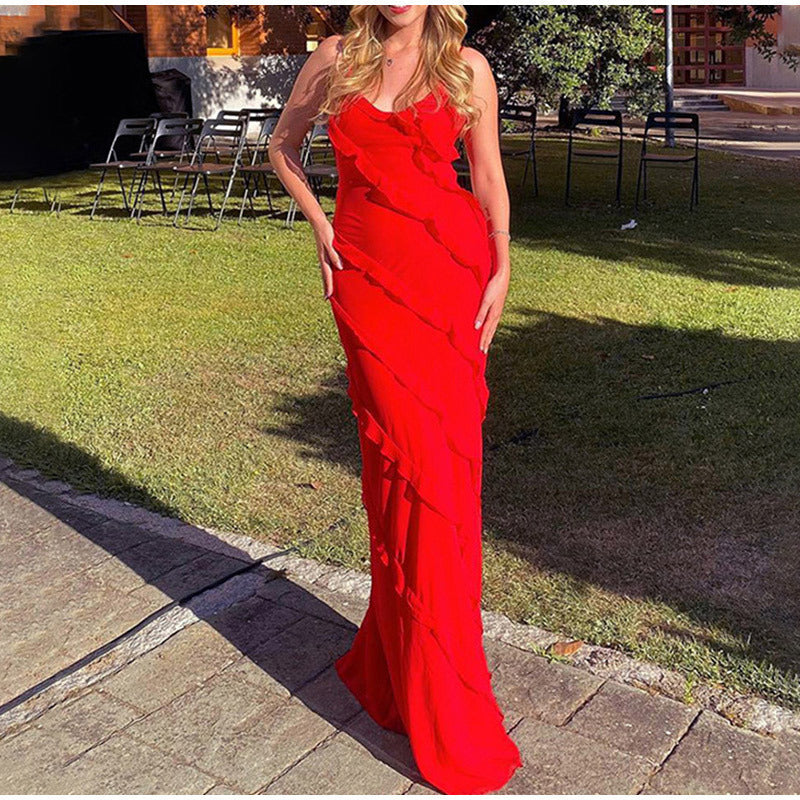 Belinda® | Elegant long dress with ruffles