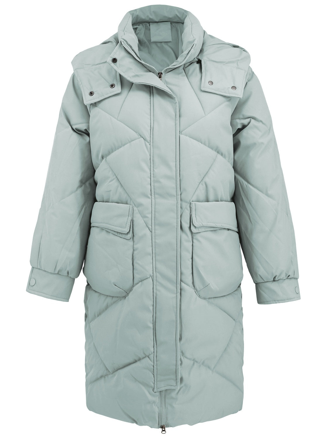 Avelina® | Long-sleeved winter coat with hood and pockets