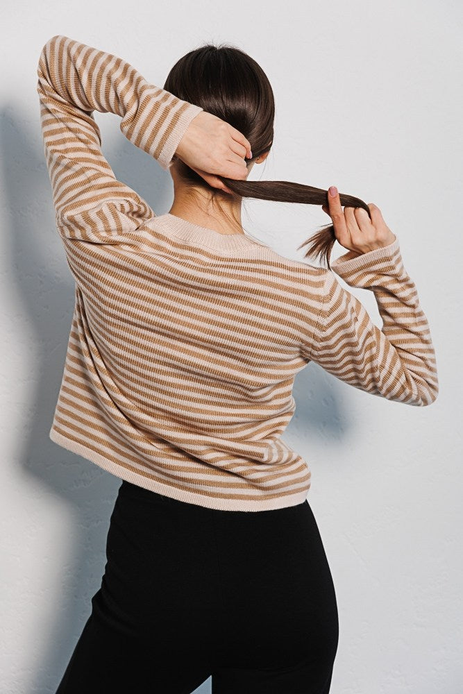 Alessandra® | Striped long-sleeved sweater Amelia