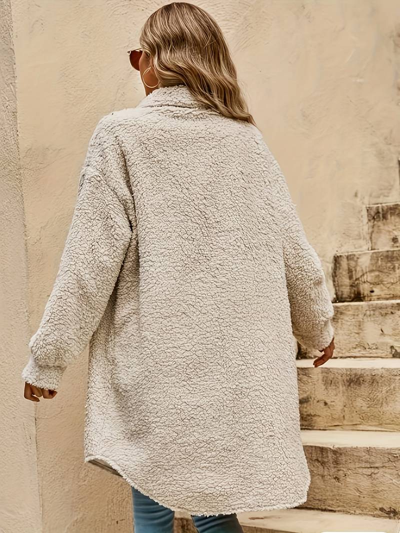 Sage | Women's Oversized Sherpa Coat