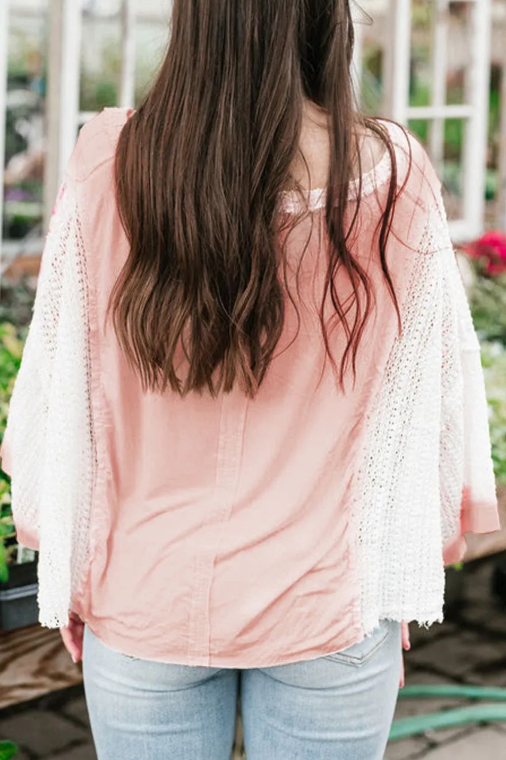 Cornelia® | Blouse with three quarter sleeves and V-neck